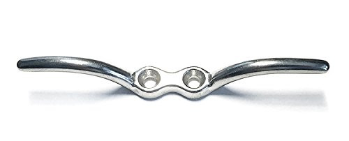US STAINLESS Stainless Steel 316 Rope Cleat 6" Marine Grade Boat Deck or Flagpole