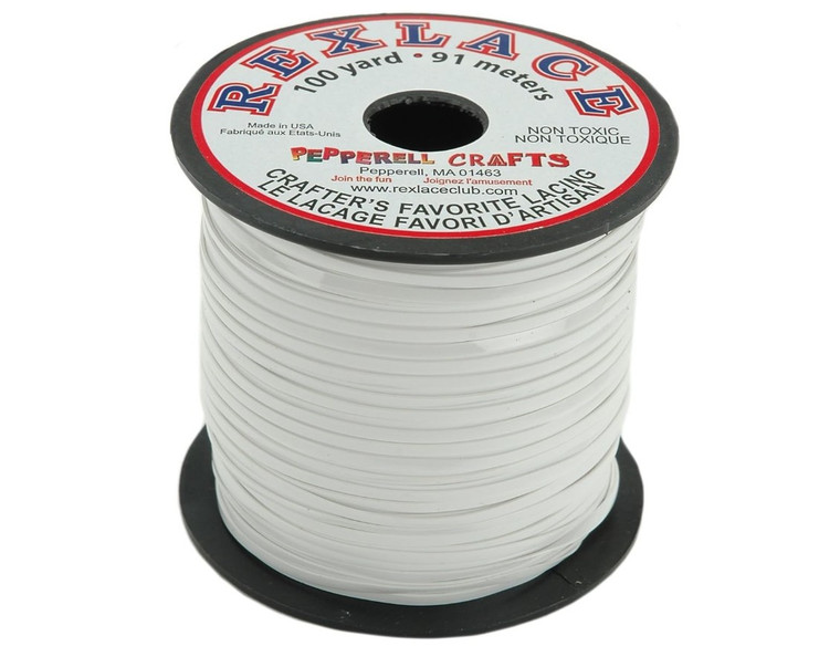 Pepperell Rexlace Plastic Lacing .0938" X100yd, White (RX100-01)