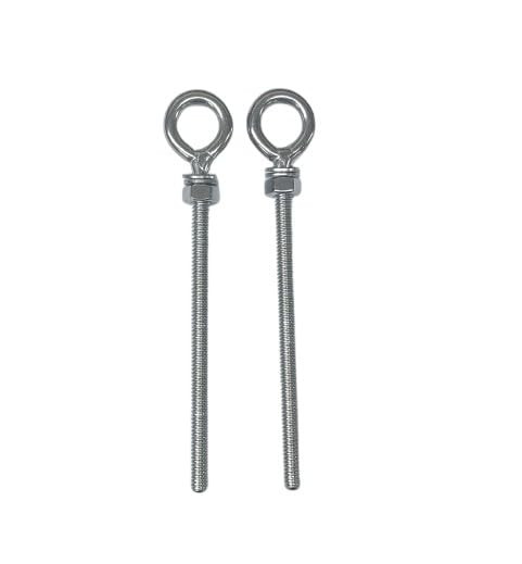 US STAINLESS 2 Pieces Stainless Steel 316 1/4" UNC Eye Bolt 1/4" x 4" Marine Grade Pitch of 20