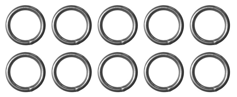 US STAINLESS 10 Pieces Stainless Steel 304 Round Ring Welded 1/4" x 1" (6mm x 25mm ID)