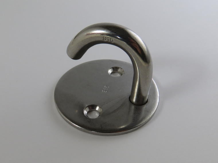 US Stainless Stainless Steel 304 Round Pad Hook Type 1/4" (6mm)