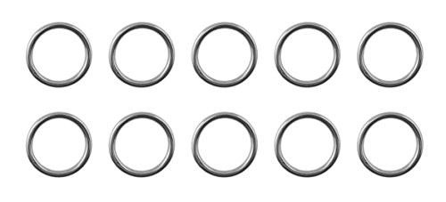 US STAINLESS 10 Pieces Stainless Steel 304 Round Ring Welded 1/8" x 5/8" (3mm x 15mm ID)