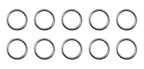 US STAINLESS 10 Pieces Stainless Steel 304 Round Ring Welded 5/32" x 3/4" (4mm x 20mm ID)