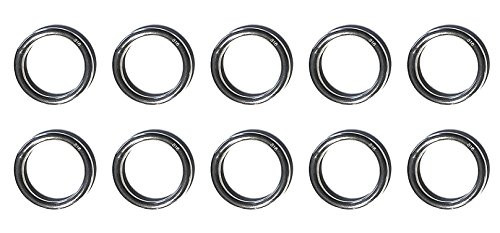 US STAINLESS 10 Pieces Stainless Steel 304 Round Ring Welded 3/16" x 3/4" (5mm x 20mm ID)