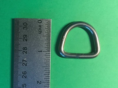 Stainless Steel 304 D Ring 3/16" x 1" (5mm x 25mm)