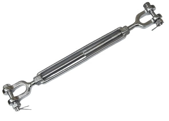 US STAINLESS Stainless Steel 316 Type K 3/8" Hex Turnbuckle Rigging Screw Jaw and Jaw US Type Marine Grade #311USJJ-3/8 K
