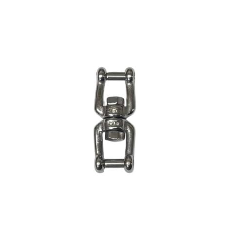 US Stainless Stainless Steel 316 Anchor Swivel Jaw and Jaw with Hexagonal Flush Pin 6mm or 1/4" Marine Grade