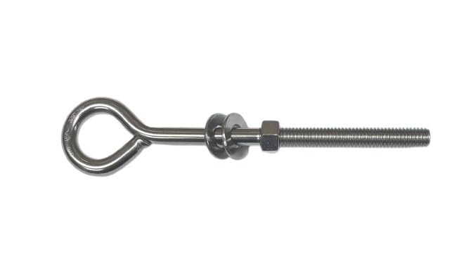 US STAINLESS Stainless Steel 316 Unwelded Eye Bolt 3/8" UNC x 5" Marine Grade Pitch of 16