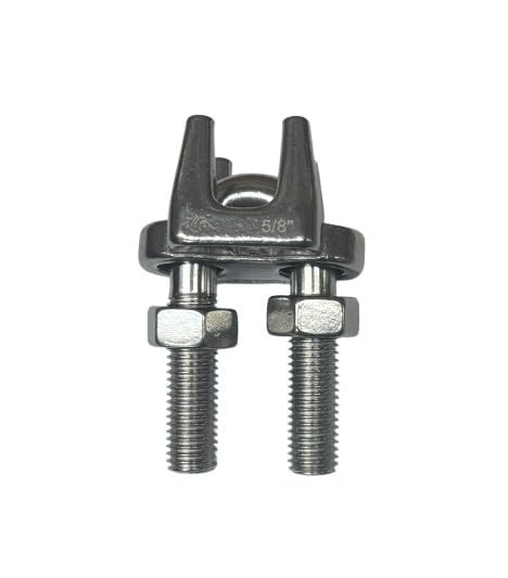 US STAINLESS Stainless Steel 304 5/8" 16mm Standard Wire Rope Clip Type K for 5/8" Wire Rope