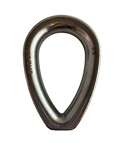 US STAINLESS Stainless Steel 316 3/4" (19mm) Wire Rope Thimble Casting with Closed End Marine Grade for Rope Size 3/4"