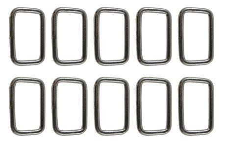 US Stainless 10 Pieces Stainless Steel 304 Rectangle Adjusting Ring 5mm x 30mm (3/16" x 1 3/16")