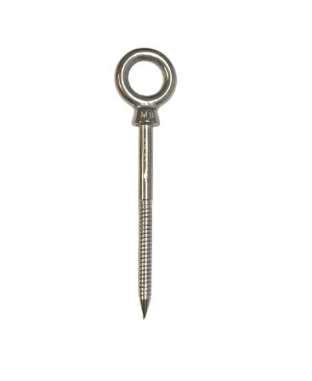 US STAINLESS 316 Stainless Shoulder Lag Eye Bolt Wood Screw 8mm x 100mm