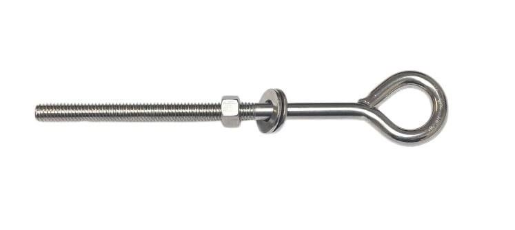 US STAINLESS 316 Stainless Unwelded Eye Bolt 3/8" UNC x 6" Marine Grade