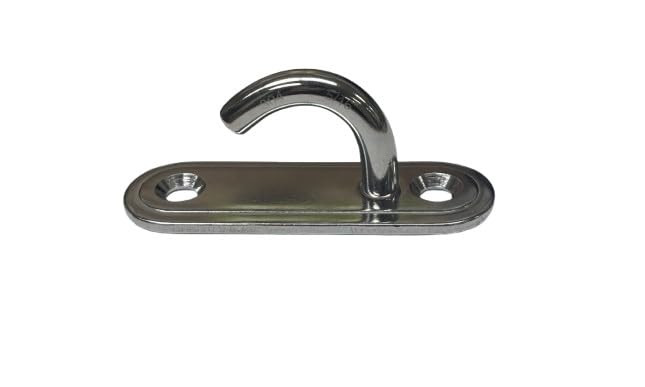 US Stainless 304 Stainless Steel Oblong Pad Eye Hook 5/16" (8mm)