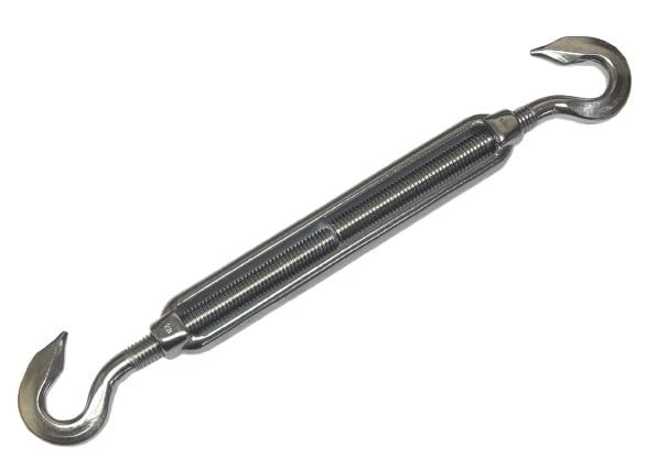 US STAINLESS Stainless Steel 316 Turnbuckle Hook and Hook 1/2" Marine Grade