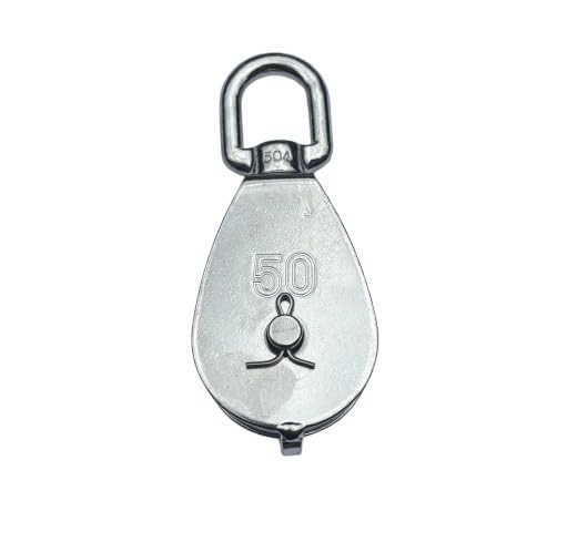 US STAINLESS 304 Stainless Steel Swivel Block Eye 2" (50mm) Mame