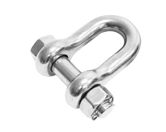US STAINLESS 316 Stainless Anchor Shackle 7/8" Oversized Bolt Pin US Type