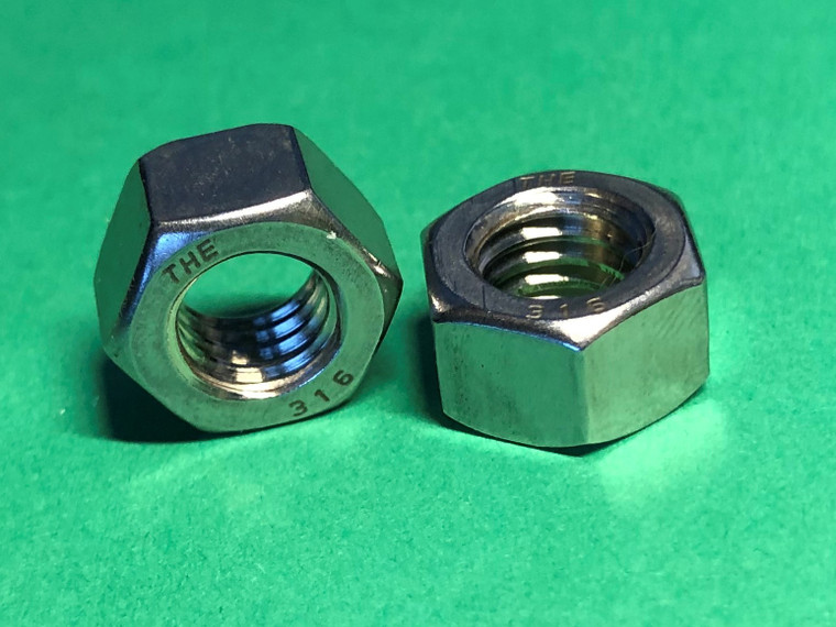 US STAINLESS 100 Pcs Stainless Steel 304 A2 5/16"-18 UNC Hex Head Nuts ASTM F594G Passivated 594 Nut Pitch of 18