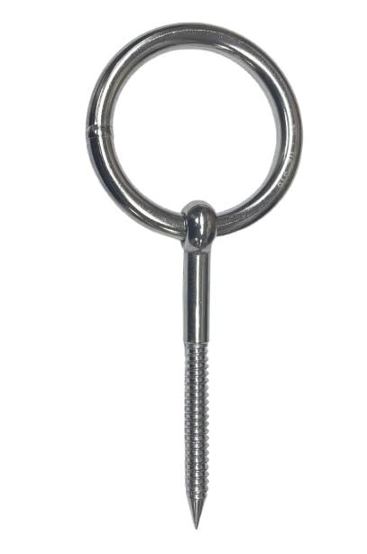 US STAINLESS Stainless Steel 316 Lag Ring Bolt 12mm x 75mm (1/2" x 3")