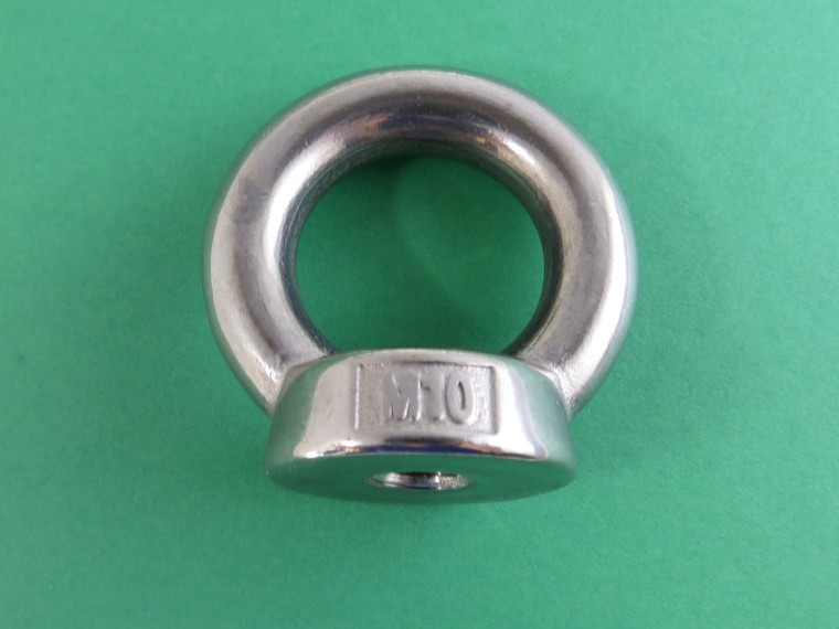 Stainless Steel 316 M10 Eye Nut 10mm Marine Grade Heavy Duty