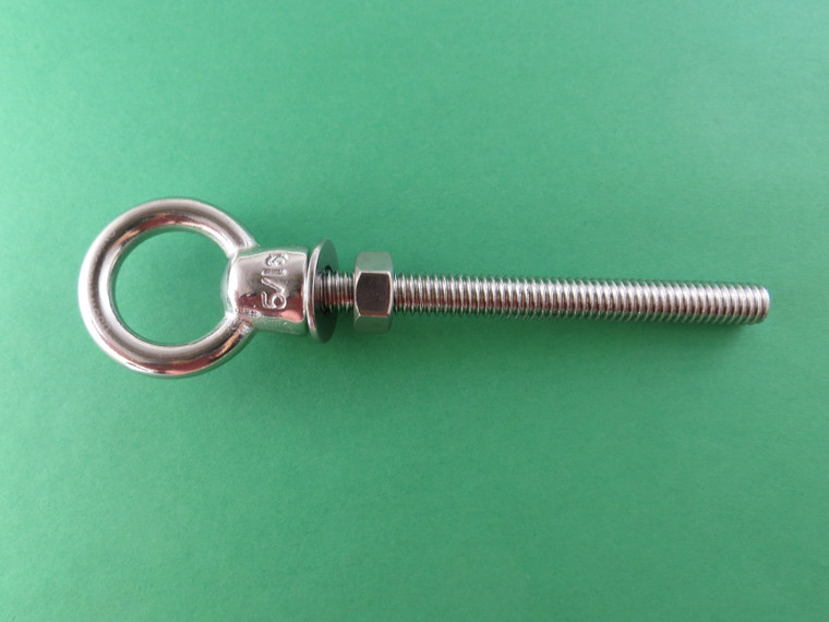 Stainless Steel 316 (Shape Type 307) Lifting Eye Bolt 5/16" UNC x 120mm Marine