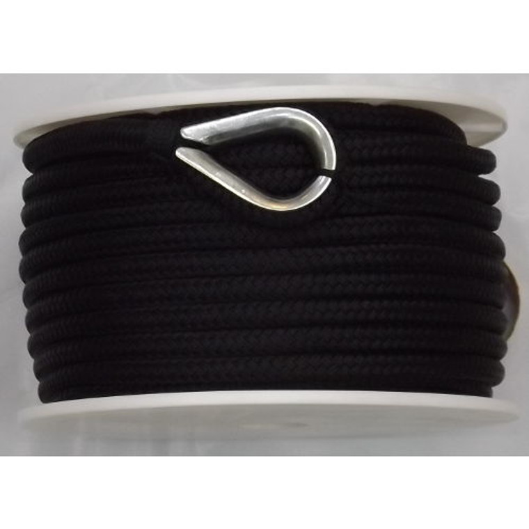 US Ropes Nylon Double Braided Anchor Line 3/8" x 100' Navy