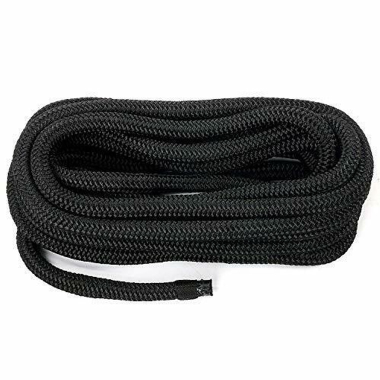 US Ropes Nylon Double Braided Utility Rope 5/8" x 50' Black