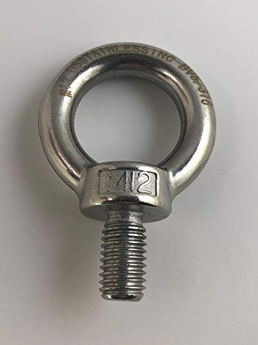 Stainless Steel 316 M12 Lifting Eye Bolt 12mm Marine Grade US Stainless
