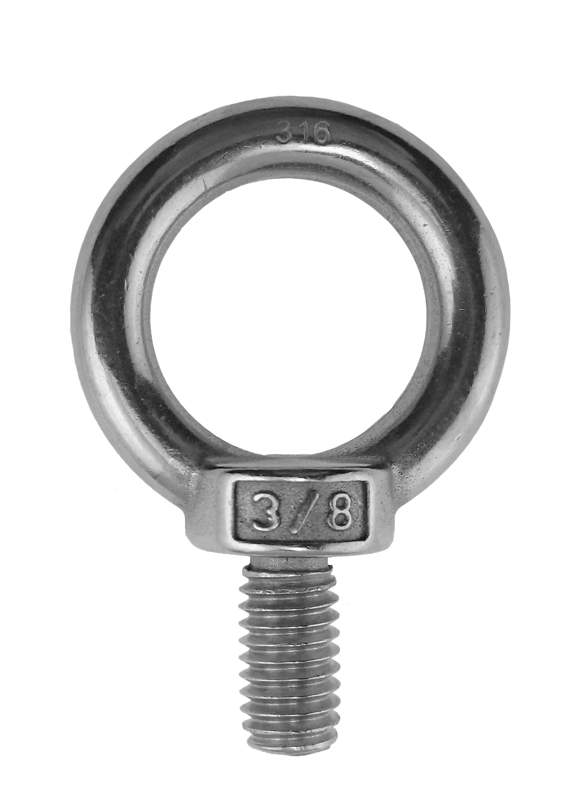 Stainless Steel 316 1 x 3 1/8 Bolt Snap Square Swivel End Marine