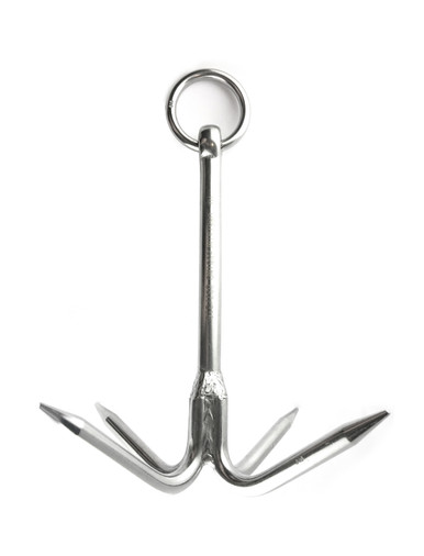 Aramox 3 Claw Grappling Hook, Boat Mini Grapnel Folding Anchor Airhead  Gravity Hook Grappling Hook System 316 Stainless Steel Fit for Small Boats