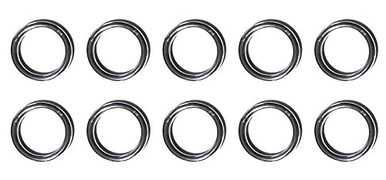 Stainless Steel 316 Round Ring Welded 3/16 x 1 5/8 (5mm x 40mm) Marine  Grade - US Stainless