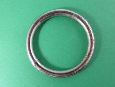Stainless Steel 316 Marine Grade D Ring Welded 5mm x 50mm Dee Ring