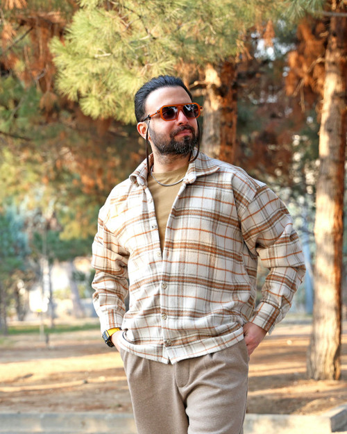 Sherpa-Lined Flannel Jacket
