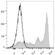 C57BL/6 murine bone marrow cells were stained with Anti-Mouse Gr-1 Monoclonal Antibody (FITC Conjugated)[Used at 0.2 µg/10<sup>6</sup> cells dilution] (filled gray histogram). Unstained bone marrow cells (empty black histogram) were used as control.
