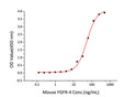Immobilized Human FGF2 Protein at 5 Mu g/mL (100 Mu L/well) can bind Mouse FGFR-4/CD334 with a linear range of 0. 12-53. 83 ng/mL.
