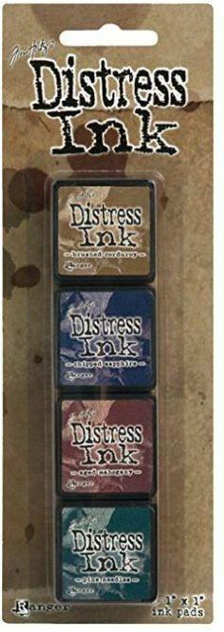 TDPK-40361 Tim Holtz Distress Mini Ink Pads 4//Pkg-Kit 6