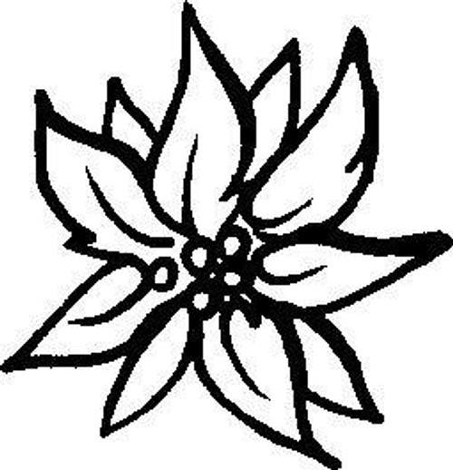 Tiny Point Flower - Cling Mount