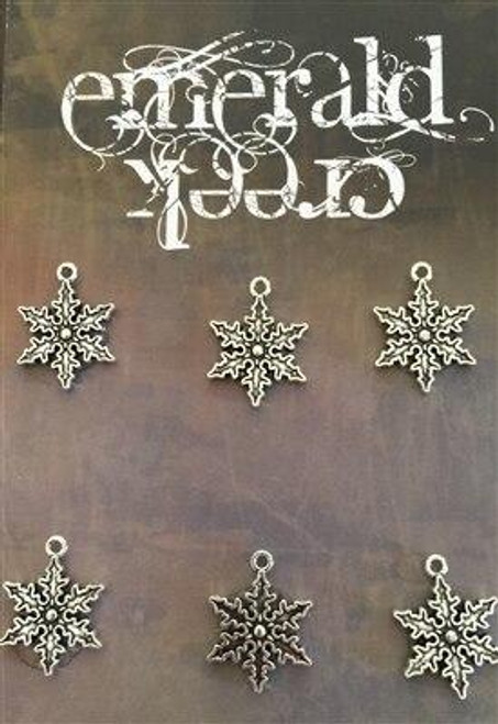 Vintage Snowflake Snowflake Charm 6/pkg Vintage Snowflake Snowflake Charm 6/pkg