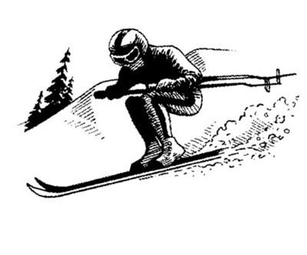 Emerald Creek Skier - Cling Mount