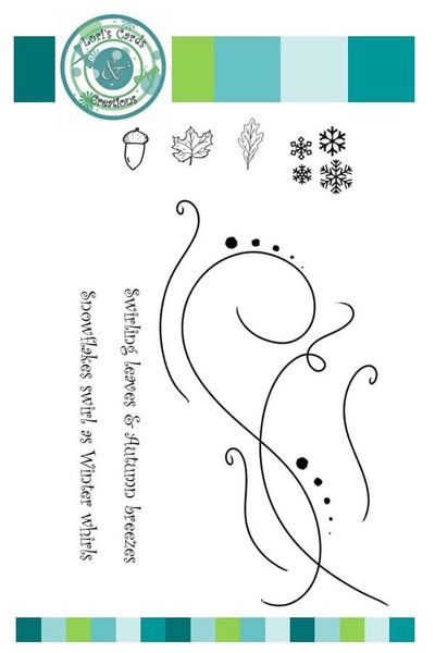 Swirling Leaves stamp