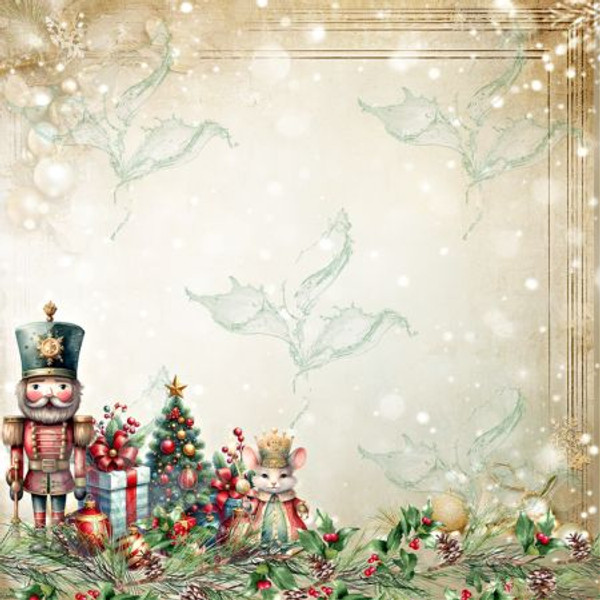 Nostalgic Christmas Design #6 12x12 Paper