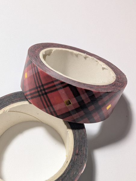 Medium Red Plaid Washi Tape