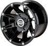 Moose Offroad - 02300448 - Wheel - 387X - Front - Black - 12x7 - 4/136 - 4+3