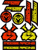 Moose Offroad - 43202206 - S2 Decal - Moose Racing - Yellow/Orange