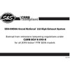  S&S Cycle - 2-into-2 High-Mount Exhuast System fits '19-'20 FTR1200 Models 
