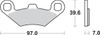 Sbs - 17211586 - Off-Road Sintered Brake Pads - Polaris