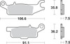 Sbs - 17211672 - Off-Road Sintered Brake Pads - YFM