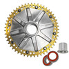 Alloy Art - 51 Tooth Black Anodized Carrier Cush Drive Chain Sprocket fits '09-'20 Touring Models (Choose Finish)