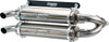Trinity Racing - 18311077 - Dual Slip-On Mufflers - Brushed Stainless Steel
