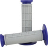 Driven Racing - D535-BL - Pro Waffle Grips - Blue/Gray